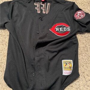 Black Reds Baseball Jersey